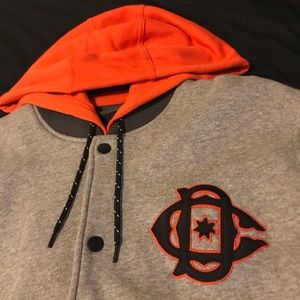 Grey & Orange DC Letter Man Jacket Size M